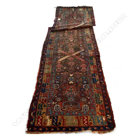 A c.1900 Turkish Milas wool runner - c. 1900
